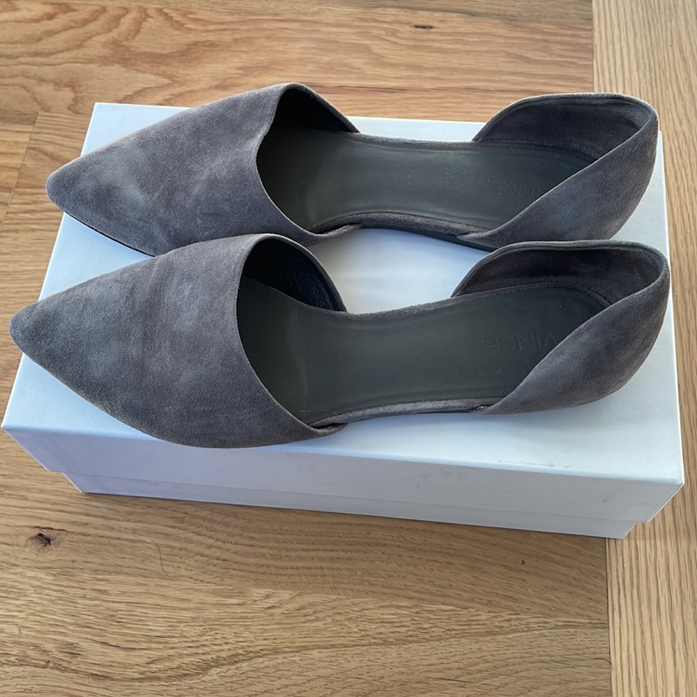 Vince Nina-B Two Piece d’Orsay Skimmer Flat in Ceramic - Picture 5 of 8
